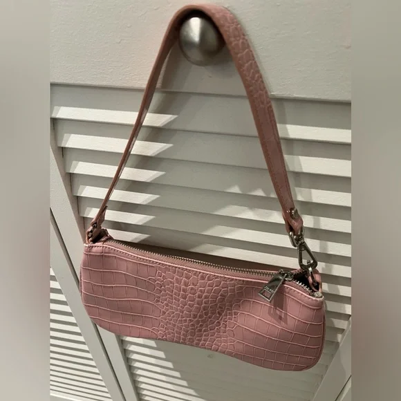 JW Pei Eva shoulder hand hobo bag pink croc - Picture 3 of 3